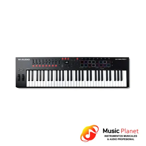 [(22D) 2512262319429883] Teclado Controlador MIDI M-Audio - OXYGEN PRO 61 - Negro