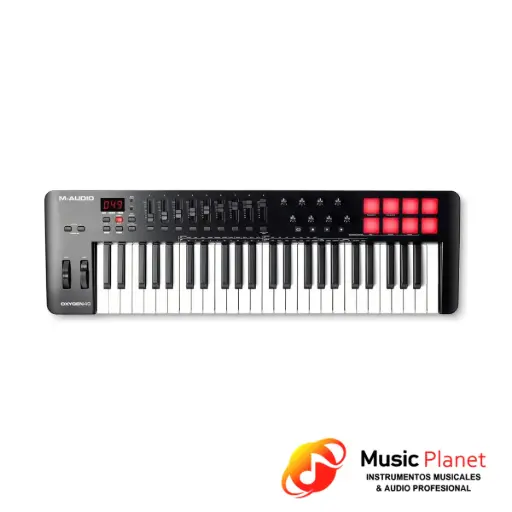 [(22D) 2107211652371515] Teclado Controlador MIDI M-Audio - OXYGEN49  -MKV- Negro