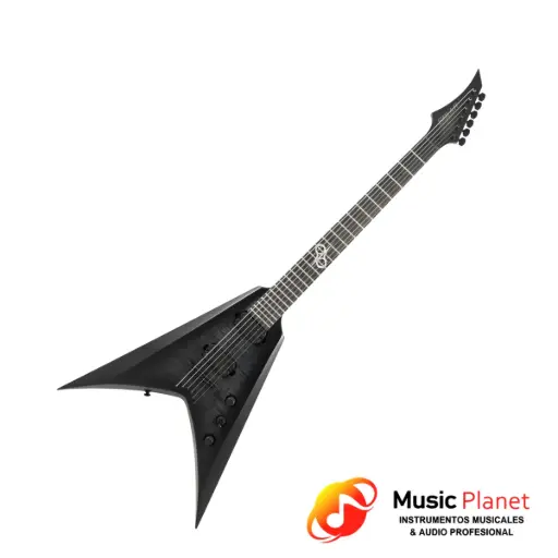 [(22D) 2505221320351300] Guitarra Electrica Solar - 052521-9 - V2.6FBB Baritone - Negro Burst Mate 