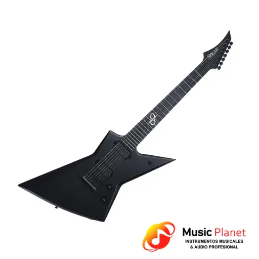 [(22D) 2505221324516332] Guitarra Electrica Solar - 11053 - E2.7C - Negro Mate