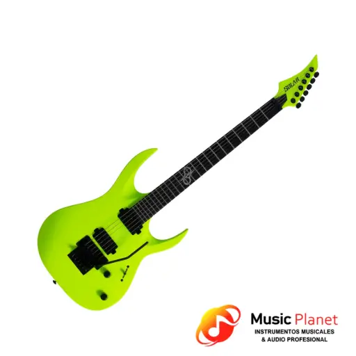 [(22D) 2505170752489030] Guitarra Electrica Solar - A2.6FRLN - Amarillo Neon