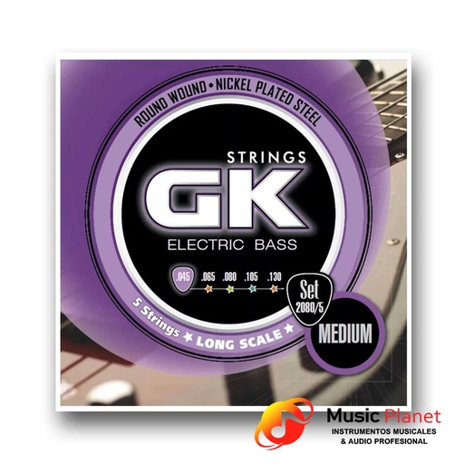 [(4) 455307] Encordado Bajo Electrico GK 2080/5