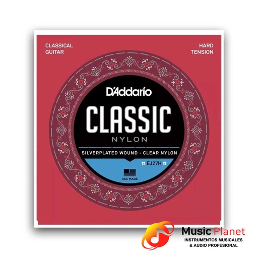 [(4) 540033] Encordado Guitarra Clasica / Criolla D'Addario EJ27H