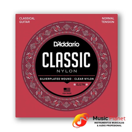 [540034] Encordado Guitarra Clasica / Criolla D'addario EJ27N