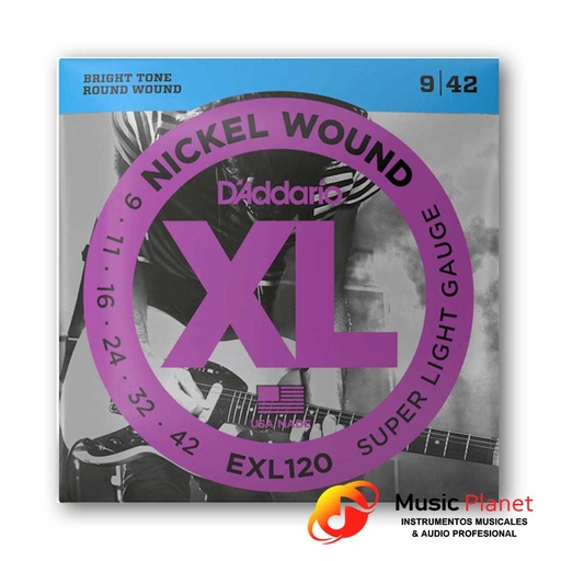 [(4) 545031] Encordado Guitarra Electrica D'addario EXL 120 
